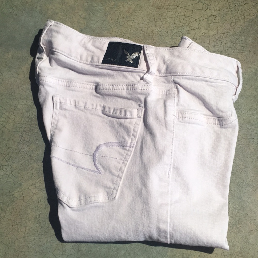 White American Eagle Jeggings